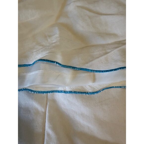 Nine & Company linen Floral Embroidered A-Line Flared Flowy Sz 8  fairy coquette - Picture 5 of 10